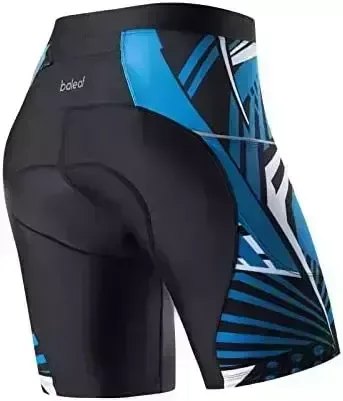 BALEAF Men’s Cycling Shorts 4D Padded Bike Shorts Bicycle Using Mountain Biking Chamois Gel Pockets UPF50+