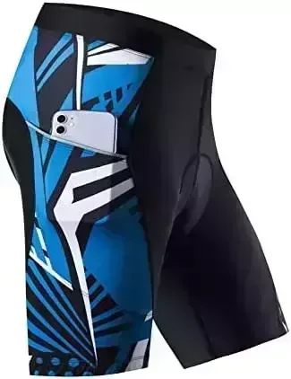 BALEAF Men's Cycling Shorts 4D Padded Bike Shorts Bicycle Riding Mountain Biking Chamois Gel Pockets UPF50+