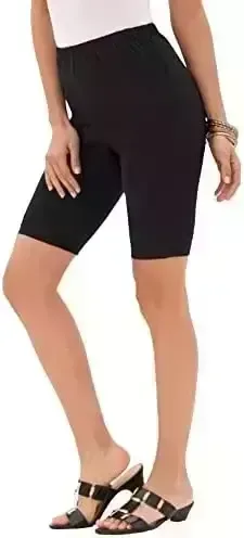 Roamans Women's Plus Size Essential Stretch Bike Short Cycle Gym Workout