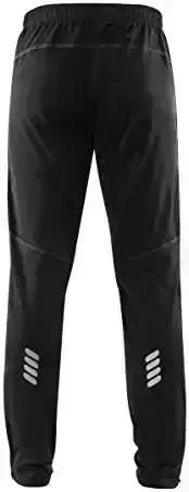 ROCK BROS Cycling Trousers for Males Windproof Thermal Fleece Winter season Athletic Bicycle Pants Chilly Weather conditions for Running Mountaineering