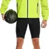 TSLA Men’s Biking Jacket with Detachable Sleeves, Reflective Vest Windbreaker, Light-weight Waterproof Operating Jackets