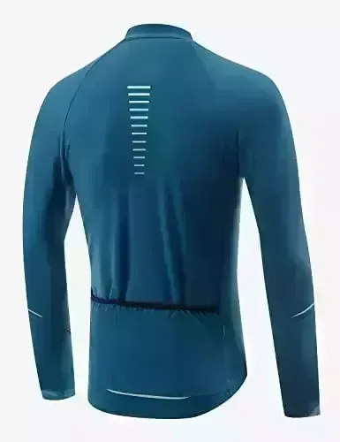 BALEAF Men’s Winter Biking Jersey Extensive Sleeve Fleece Thermal Bike Jacket Bicycle Clothing Windproof Chilly Weathre Gear