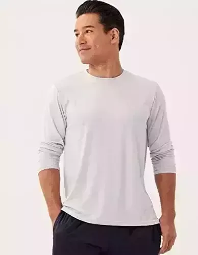 4 Pack: Men’s Dry-Match Dampness Wicking Overall performance Very long Sleeve T-Shirt, UV Solar Security Out of doors Active Athletic Crew Top rated