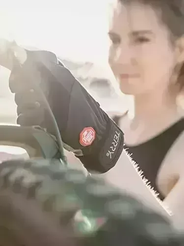 Terry Comprehensive Finger Windstopper Gloves, Women’s Cycling Gel/Foam Padded Bicycle Mitts, Ergonomic Hand Reduction