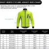 Dooy Winter Biking Bicycle Jacket for Guys, Fleece Thermal Managing Coat Windproof Breathable Mountain Biking Softshell Jacket