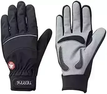Terry Full Finger Windstopper Gloves, Women's Cycling Gel/Foam Padded Bike Mitts, Ergonomic Hand Relief
