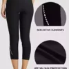 41bWXruDdvL._AC_.jpg BALEAF Women’s Padded Bicycle Trousers Biking Capris Biking Tights Bicycle Shorts Significant Waistline Legging Breathable 3/4 Spin UPF 50+