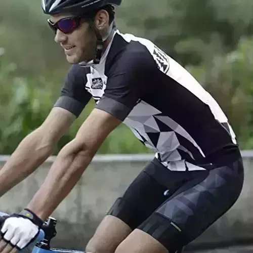 Santic Biking Jersey Men’s Short Sleeve Tops Mountain Biking Shirts Bicycle Jacket with Pockets …