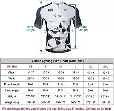 Santic Biking Jersey Men’s Short Sleeve Tops Mountain Biking Shirts Bicycle Jacket with Pockets …
