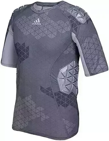 Adidas Techfit Ironskin Mens 5 Pad Short Sleeve Football Shirt