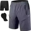 Men's Mountain Bike Shorts 3D Padded Free-match Biking Cycling Shorts Men's Mountain Bike Shorts 3D Padded Loose-fit Biking Cycling Shorts Lightweight Bicycle Riding Trainning Shorts