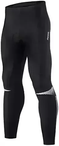 Santic Men's Bike Pants Long 4D Padded Cycling Tights Pants Bicycle Leggings Outdoor Riding