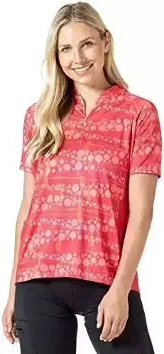 Terry Liberty Bike Jersey - Women's Short Sleeve 1/2 Zip Pullover Athletic Active Cycling Top