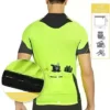 BERGRISAR Men’s Basic Cycling Jerseys Short Sleeves Mountain Bicycle Bicycle Shirt Zipper Pockets