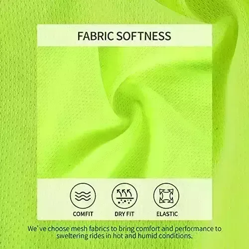 BERGRISAR Men’s Basic Cycling Jerseys Short Sleeves Mountain Bicycle Bicycle Shirt Zipper Pockets