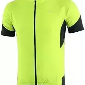 BERGRISAR Men's Basic Cycling Jerseys Short Sleeves Mountain Bike Bicycle Shirt Zipper Pockets