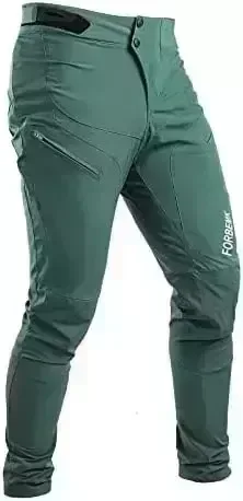 FORBEMK Men's Bike Pants Quick-Dry Lightweight Breathable Water Resistant Fishing Running Mountain Bicycle Outdoor Bike
