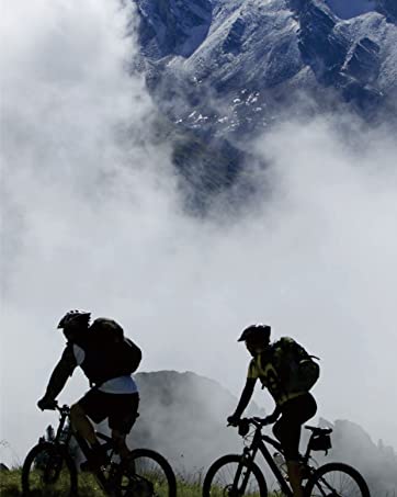 Bike riders on a mountain