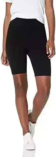 The Drop Women's Jeannie High Rise Mid Length Bike Short