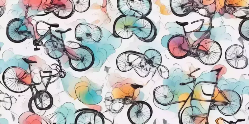 Ride in Comfort: Exploring Santic Padded Bike Shorts 1 Padded Bike Shorts in illustration style with gradients and white background