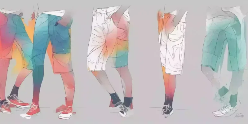 Gear up for Cycling: Unveiling the Benefits of Santic Bike Shorts 1 shorts in illustration style with gradients and white background