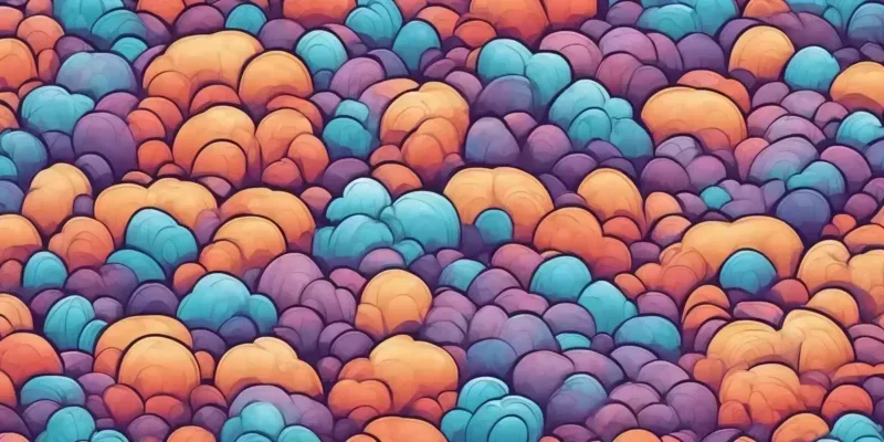 padded in illustration style with gradients and white background